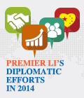 Premier Li’s diplomatic efforts in 2014

